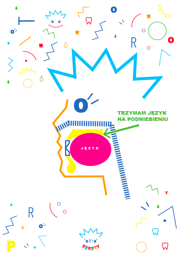 Ilustracja: Trzymam język na podniebieniu